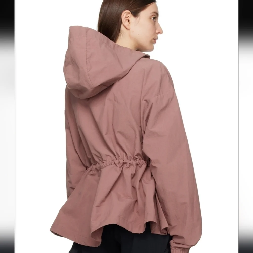 Nike Pink Lightweight Full Zip Stand Collar Flap Pockets Jacket Women's Size M